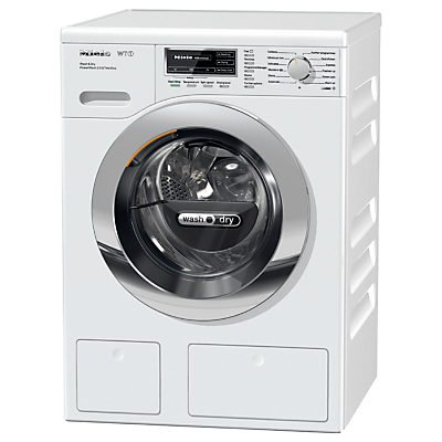Miele WTH120WPM Washer Dryer, 7kg Wash/4kg Dry Load, A Energy Rating, 1600rpm Spin, White Miele WTH120WPM Washer Dryer, 7kg Wash/4kg Dry Load, A Energy Rating, 1600rpm Spin, White